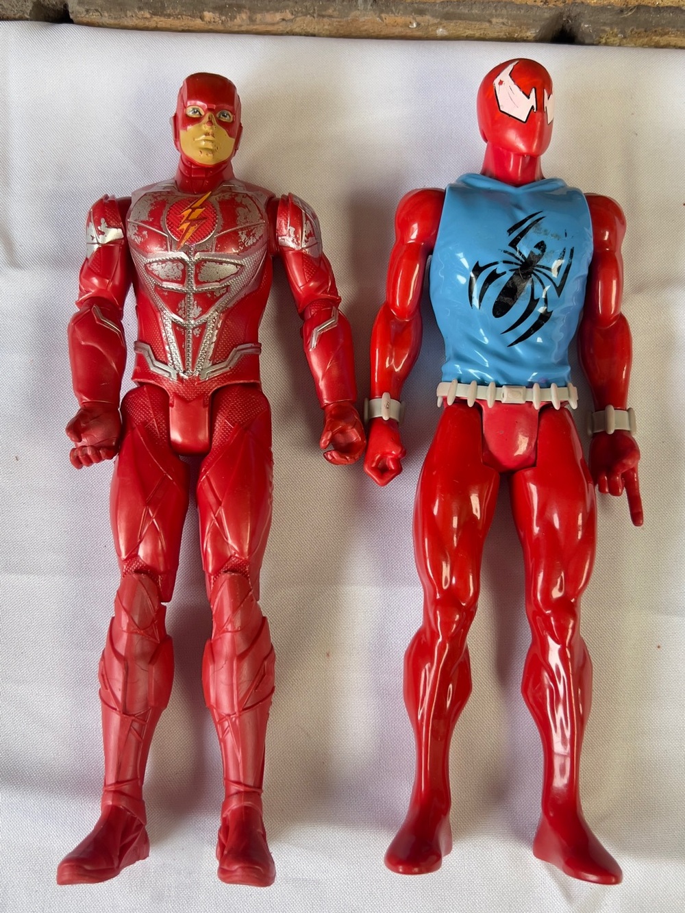 Marvel Red Superhero Duo with Blue Vest Accents